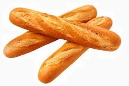 Baguette de pain.