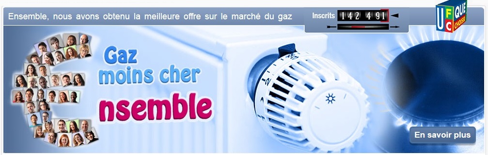 Gaz moins cher ensemble.