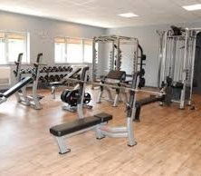 Salle de fitness.